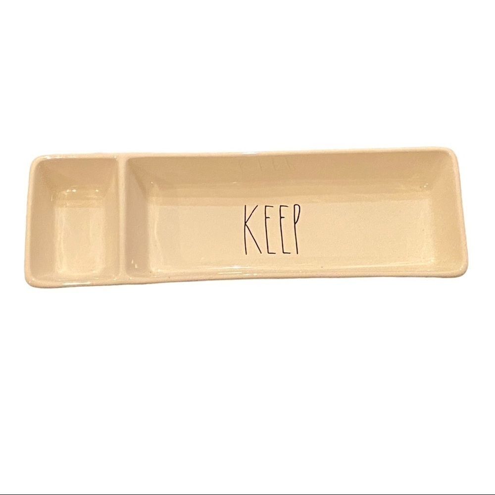 Rae Dunn “Keep” small countertop organizer